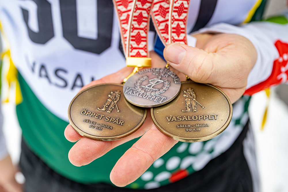 Drei Medaillen aus Schweden